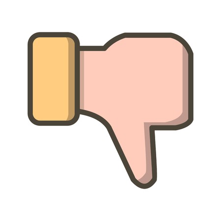 Dislike Vector Icon Sign Icon Vector Illustration For Personal And Commercial Use...Clean Look Trendy Icon...のイラスト素材