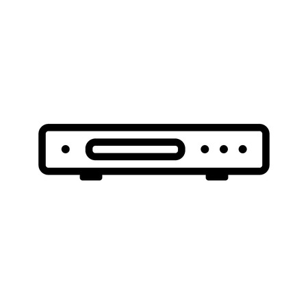Dvd Player Vector Icon Sign Icon Vector Illustration For Personal And Commercial Use...Clean Look Trendy Icon...のイラスト素材