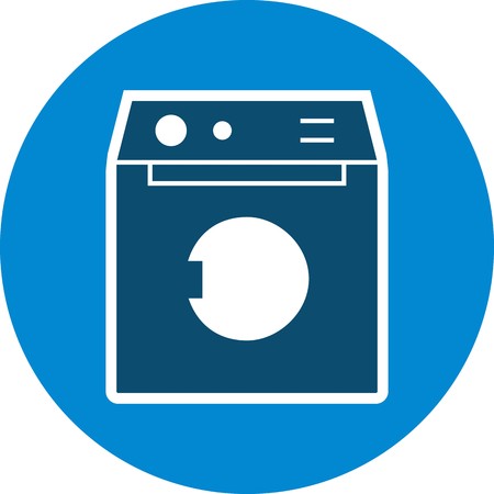 Washing Machine Vector Icon Sign Icon Vector Illustration For Personal And Commercial Use...Clean Look Trendy Icon...のイラスト素材