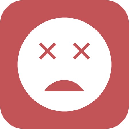 Dead Emoji Vector Icon Sign Icon Vector Illustration For Personal And Commercial Use...Clean Look Trendy Icon...のイラスト素材