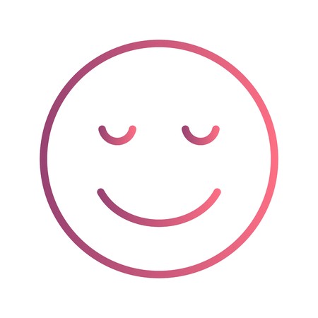 Calm Emoji Vector Icon Sign Icon Vector Illustration For Personal And Commercial Use...Clean Look Trendy Icon...のイラスト素材