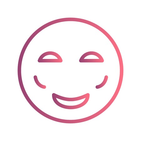 Blush Emoji Vector Icon Sign Icon Vector Illustration For Personal And Commercial Use...Clean Look Trendy Icon...のイラスト素材