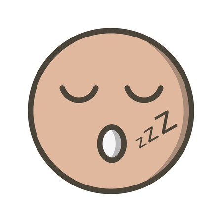 Sleep Emoji Vector Icon Sign Icon Vector Illustration For Personal And Commercial Use...Clean Look Trendy Icon...のイラスト素材