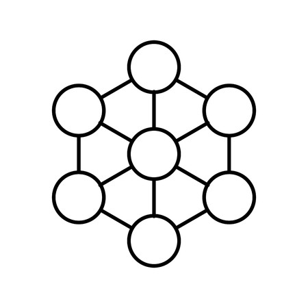 Molecule Vector Icon Sign Icon Vector Illustration For Personal And Commercial Use...Clean Look Trendy Icon...のイラスト素材