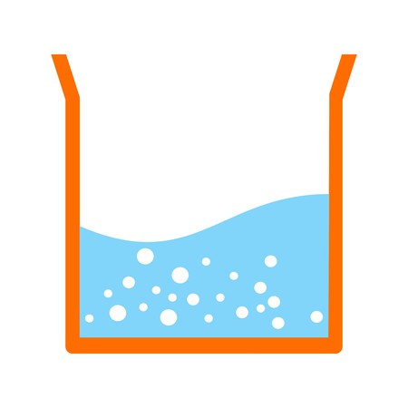 Beaker Half Fill Vector Icon Sign Icon Vector Illustration For Personal And Commercial Use...Clean Look Trendy Icon...のイラスト素材