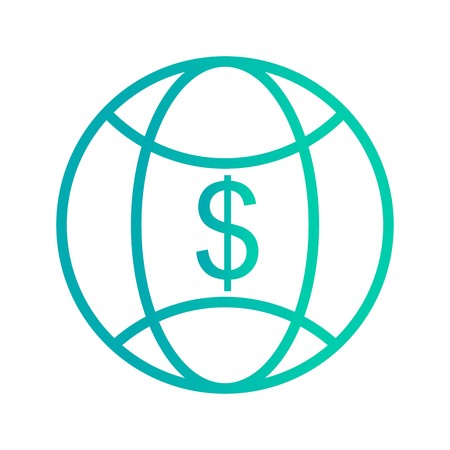 World Money Vector Icon Sign Icon Vector Illustration For Personal And Commercial Use...Clean Look Trendy Icon...のイラスト素材