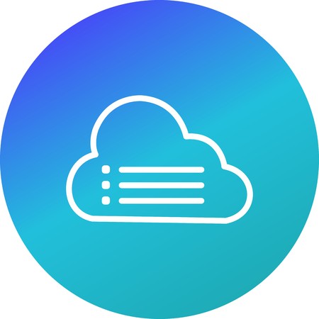 Cloud Data Vector Icon Sign Icon Vector Illustration For Personal And Commercial Use...Clean Look Trendy Icon...のイラスト素材