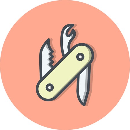 Swiss Army Knife Vector Icon Sign Icon Vector Illustration For Personal And Commercial Use...Clean Look Trendy Icon...のイラスト素材