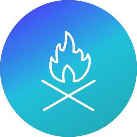 Bone fire Vector Icon Sign Icon Vector Illustration For Personal And Commercial Use...Clean Look Trendy Icon...のイラスト素材