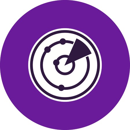 Radar Vector Icon Sign Icon Vector Illustration For Personal And Commercial Use...Clean Look Trendy Icon...のイラスト素材