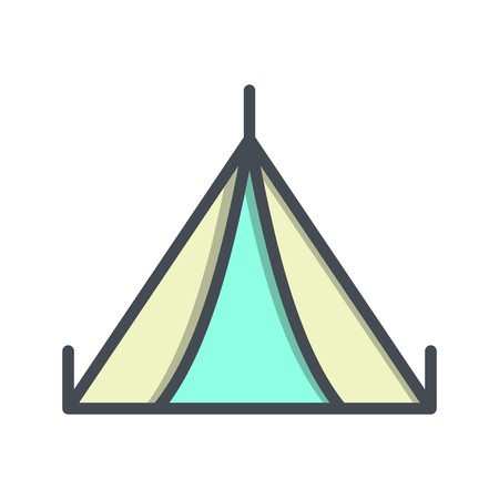Tent Vector Icon Sign Icon Vector Illustration For Personal And Commercial Use...Clean Look Trendy Icon...のイラスト素材