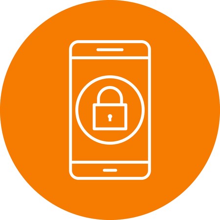 Lock Mobile Application Vector Icon Sign Icon Vector Illustration For Personal And Commercial Use...Clean Look Trendy Icon...のイラスト素材