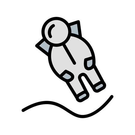 Astronout Landing Vector Icon Sign Icon Vector Illustration For Personal And Commercial Use...Clean Look Trendy Icon...のイラスト素材