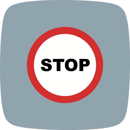 Vector Stop Icon Sign Icon Vector Illustration For Personal And Commercial Use...Clean Look Trendy Icon...のイラスト素材