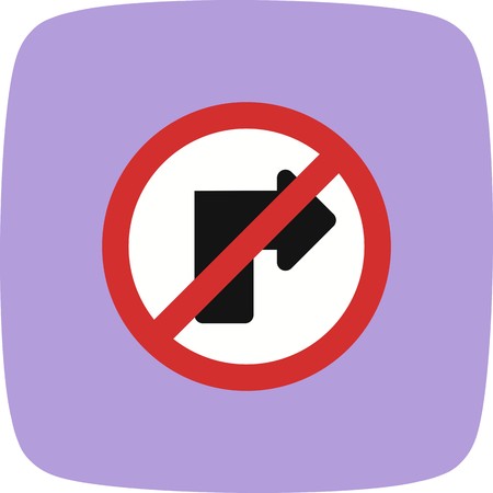 Vector No right turn Icon Sign Icon Vector Illustration For Personal And Commercial Use...
Clean Look Trendy Icon...のイラスト素材