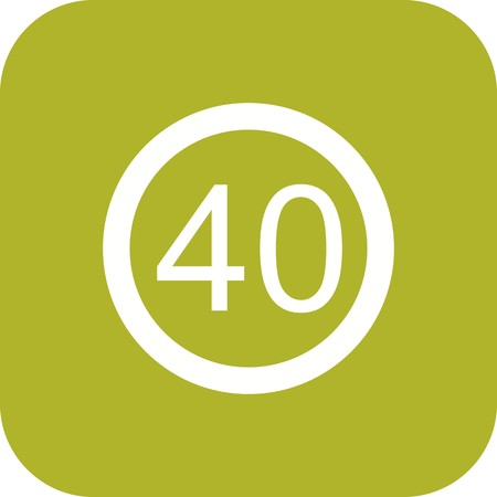 Vector Speed limit 40 Icon Sign Icon Vector Illustration For Personal And Commercial Use...
Clean Look Trendy Icon...のイラスト素材