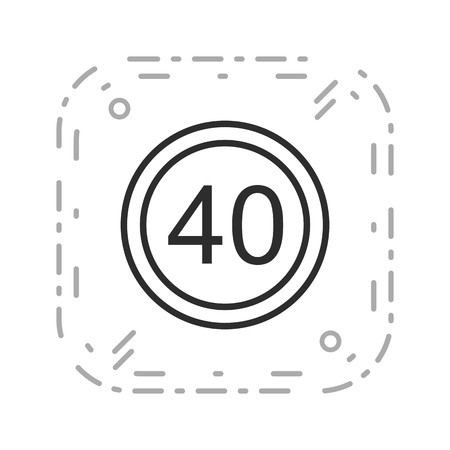 Vector Speed limit 40 Icon Sign Icon Vector Illustration For Personal And Commercial Use...
Clean Look Trendy Icon...のイラスト素材