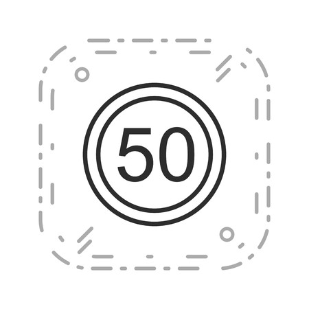Vector Speed limit 50 Icon Sign Icon Vector Illustration For Personal And Commercial Use...
Clean Look Trendy Icon...のイラスト素材