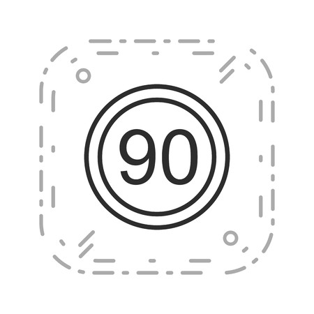 Vector Speed limit 90 Icon Sign Icon Vector Illustration For Personal And Commercial Use...
Clean Look Trendy Icon...のイラスト素材