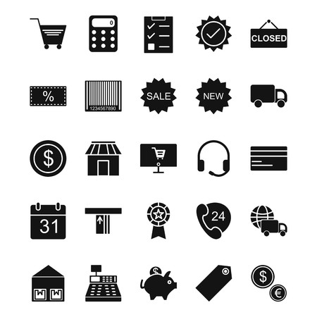 E-commerce Vector Icon Setのイラスト素材