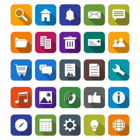 Basic UI Vector Icon Setのイラスト素材