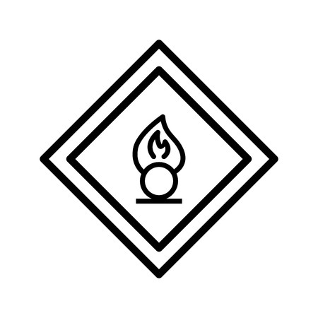 Vector Oxidizing agent Road Sign Iconのイラスト素材