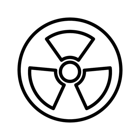 Vector Radio Active Road Sign Iconのイラスト素材