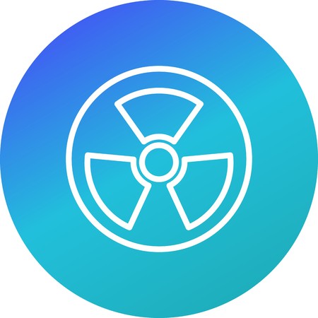 Vector Radio Active Road Sign Iconのイラスト素材