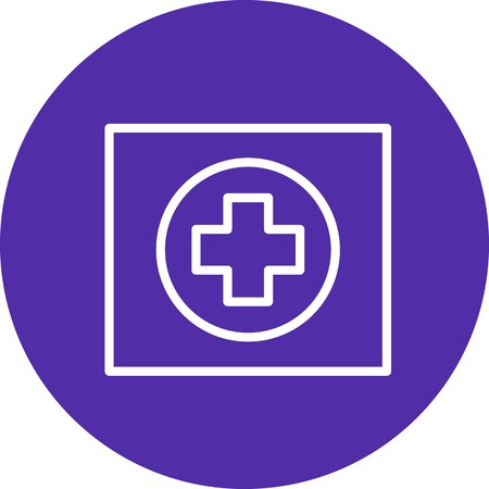 Vector Hospiatal Road Sign Iconのイラスト素材