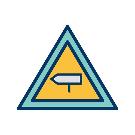 Vector Major cross road Road Sign Iconのイラスト素材