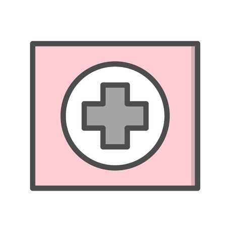 Vector Hospiatal Road Sign Iconのイラスト素材