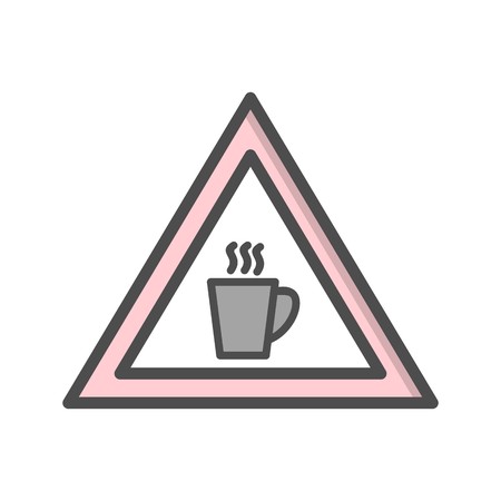 Vector Cafeteria Road Sign Iconのイラスト素材
