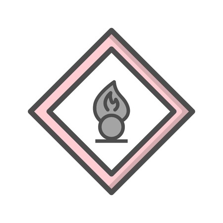 Vector Oxidizing agent Road Sign Iconのイラスト素材