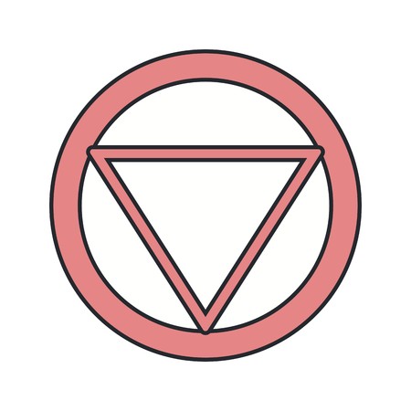 Vector Distance to stop Road Sign Iconのイラスト素材