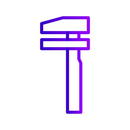 Vector Break Down Service Road Sign Iconのイラスト素材