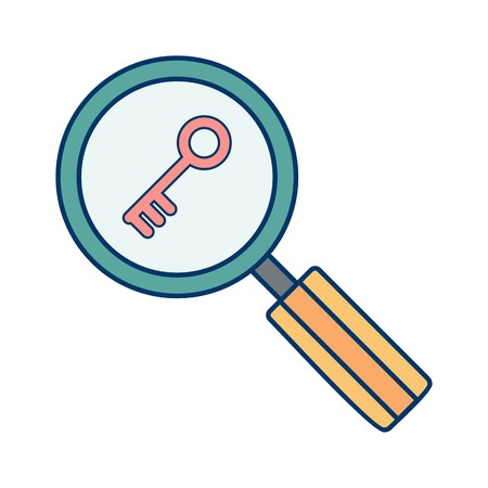 Vector Keyword Search Iconのイラスト素材