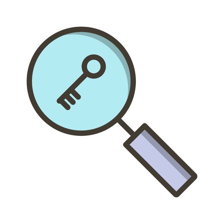 Vector Keyword Search Iconのイラスト素材