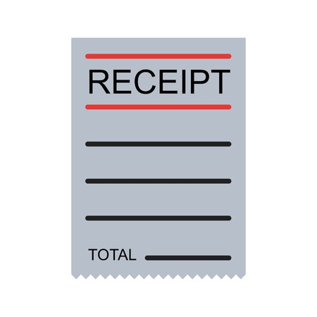 Vector Receipt Iconのイラスト素材