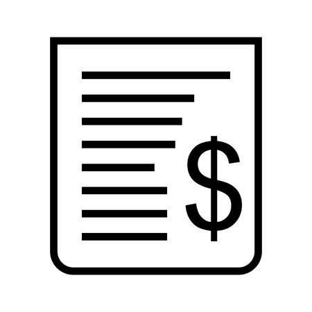 Vector Receipt Iconのイラスト素材