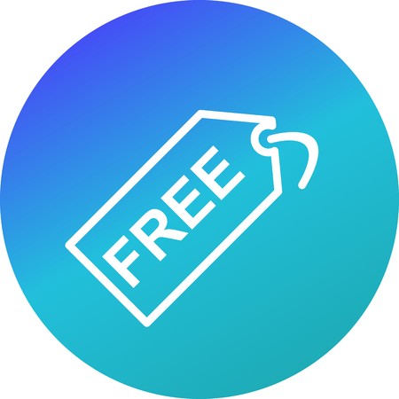 Vector Free Tag Iconのイラスト素材