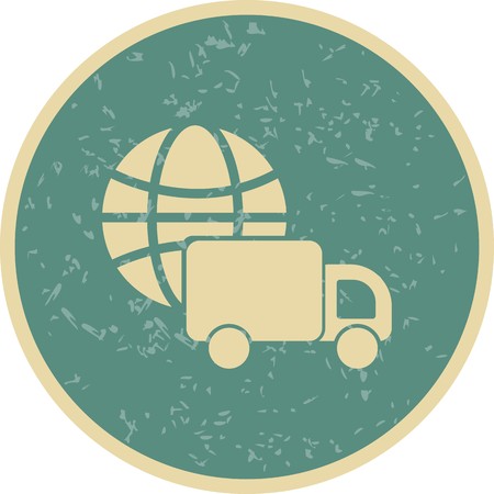 Vector Global Delivery Iconのイラスト素材