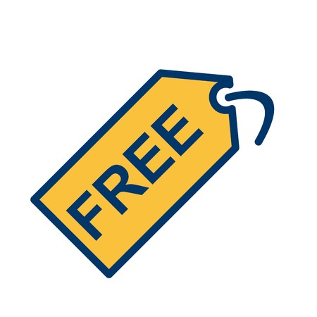 Vector Free Tag Iconのイラスト素材