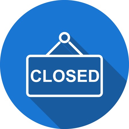 Vector Closed Sign Iconのイラスト素材