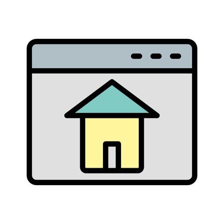 Vector Homepage Iconのイラスト素材
