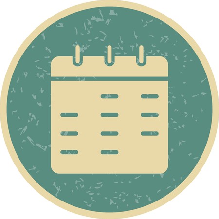 Vector Calendar Iconのイラスト素材
