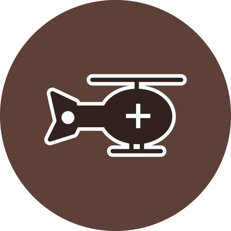 Vector Helicopter Iconのイラスト素材