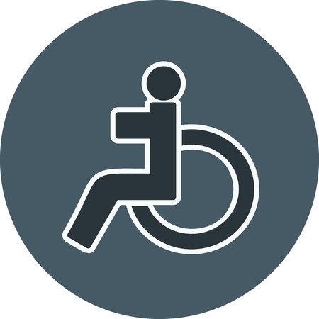 Vector Handicapped Iconのイラスト素材
