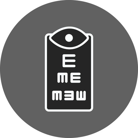 Vector Eye Test Iconのイラスト素材