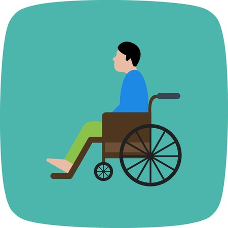 Vector Handicapped Iconのイラスト素材