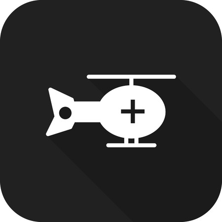 Vector Helicopter Iconのイラスト素材